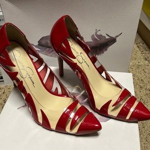 Women’s Jessica Simpson red heels. Size 9